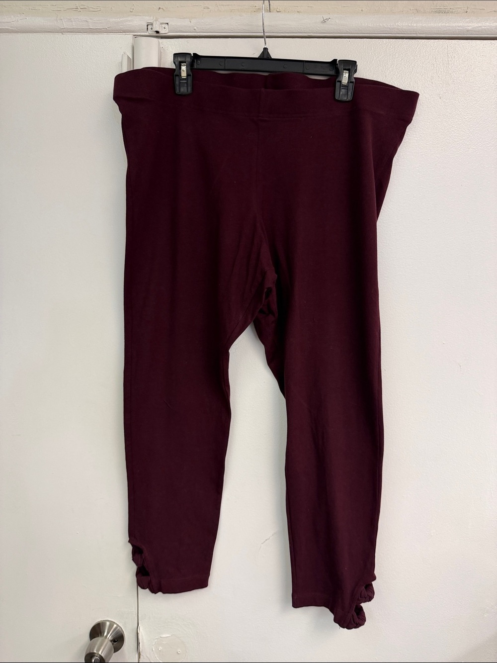 Old Navy Maroon Cotton Leggings plus size link new xxl
